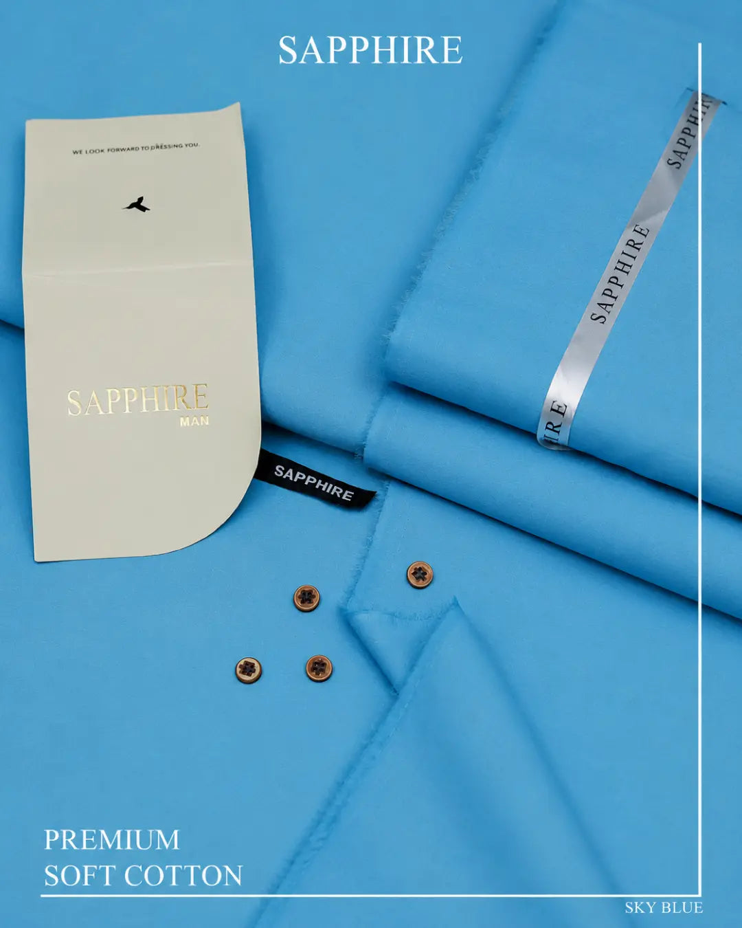 Sky Blue Cotton Shalwar Kameez – Premium Comfort & Style